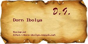 Dorn Ibolya névjegykártya